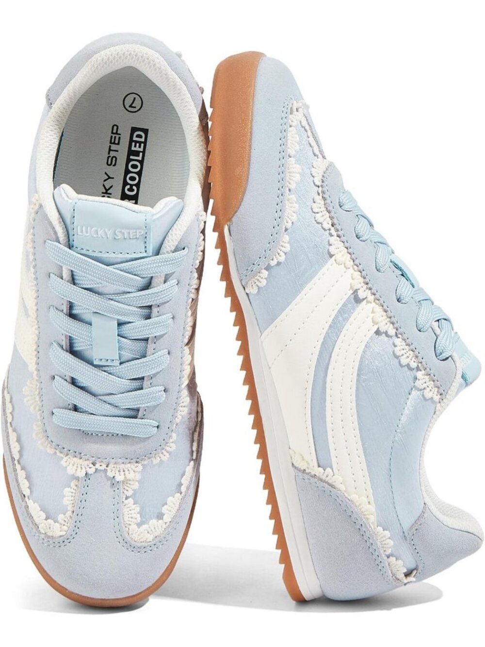 Women's Retro Slim Tennis Sneakers - Lightweight, Stylish, Comfortable Footwear